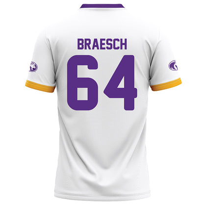 North Alabama - NCAA Football : Dominic Braesch - White Football Jersey-1
