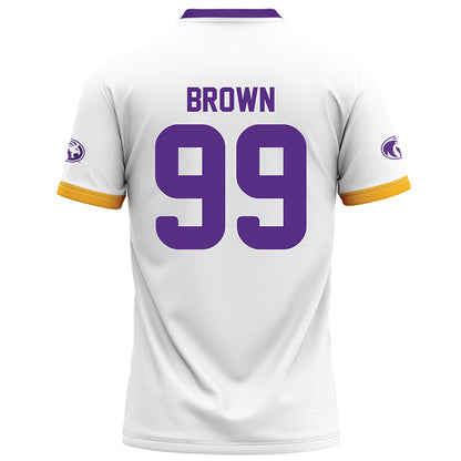 North Alabama - NCAA Football : Kaleb Brown - White Football Jersey-1