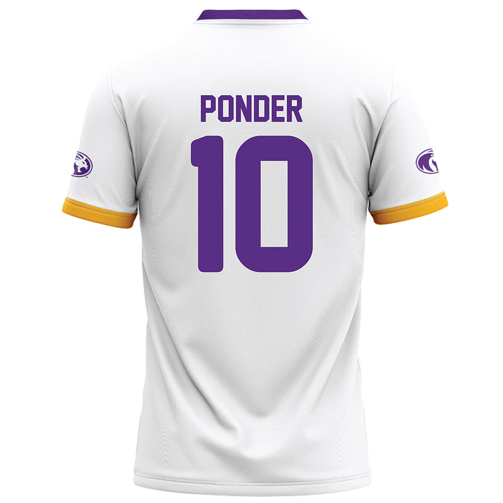 North Alabama - NCAA Football : Garrick Ponder - White Football Jersey