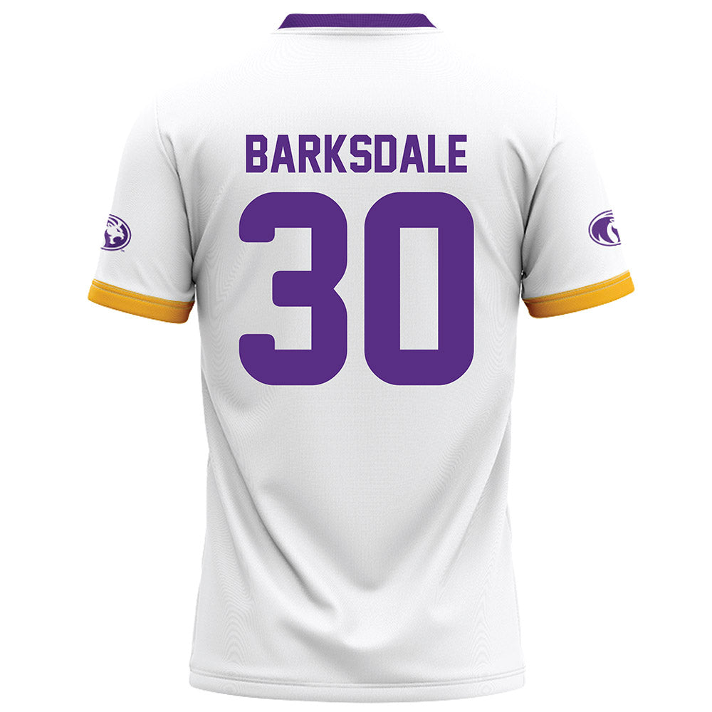 North Alabama - NCAA Football : Michael Barksdale - White Football Jersey-1
