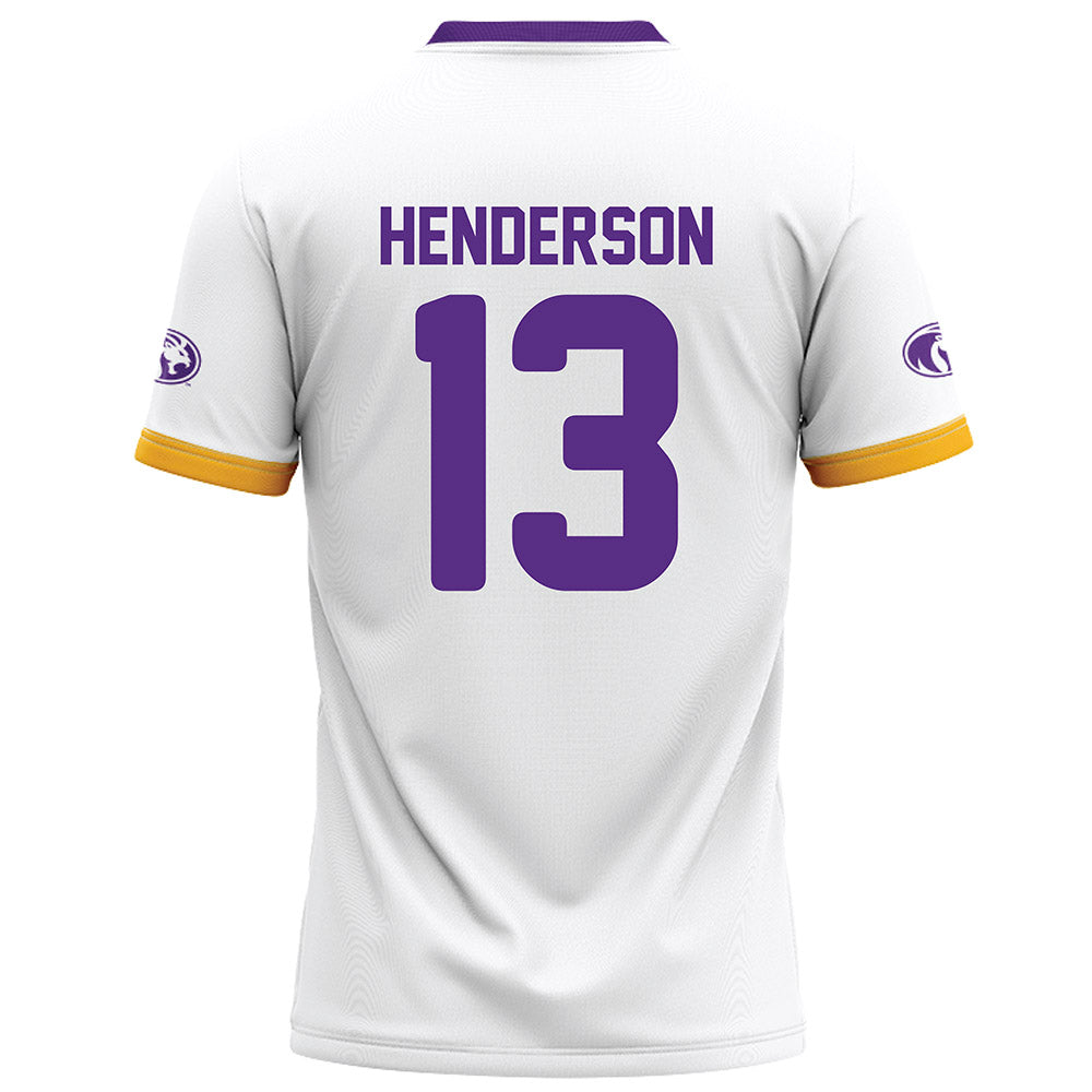 North Alabama - NCAA Football : Magnum Henderson - White Football Jersey-1