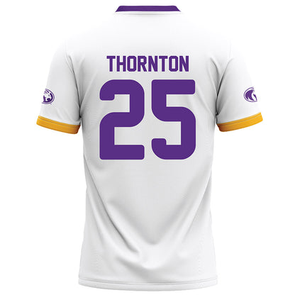 North Alabama - NCAA Football : Logan Thornton - White Football Jersey-1