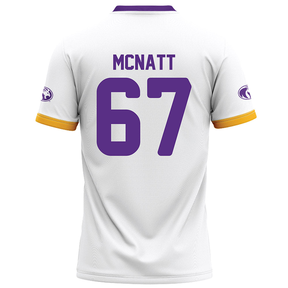 North Alabama - NCAA Football : Shane McNatt - White Football Jersey-1