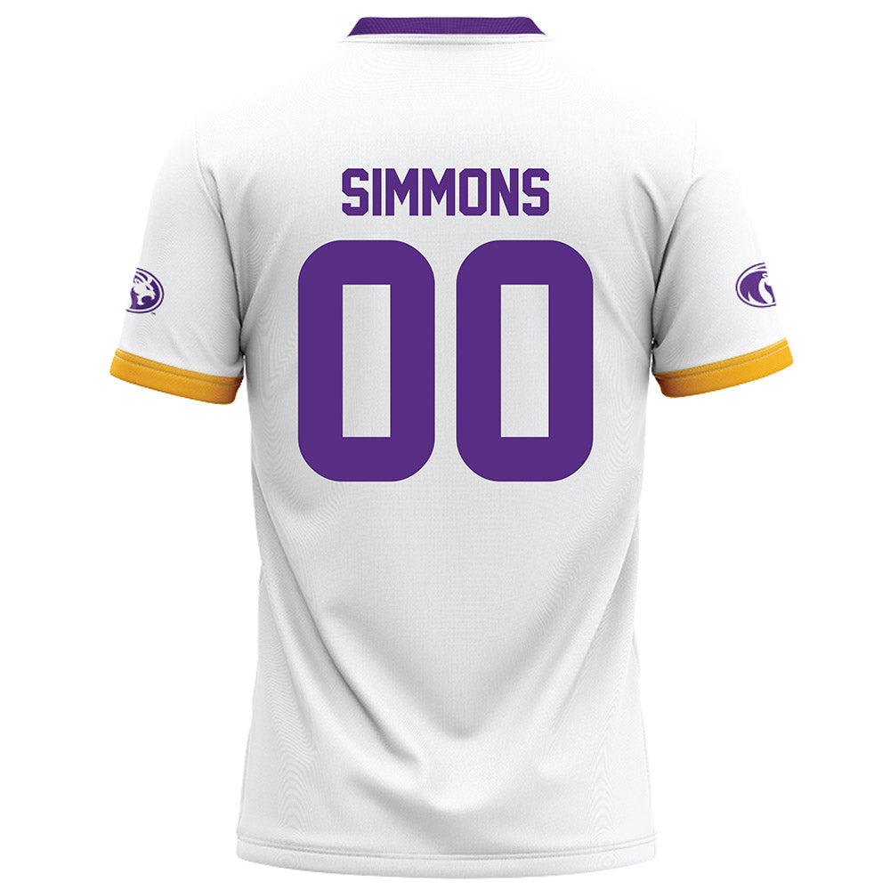 North Alabama - NCAA Football : Dawson Simmons - White Football Jersey-1