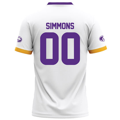 North Alabama - NCAA Football : Dawson Simmons - White Football Jersey-1