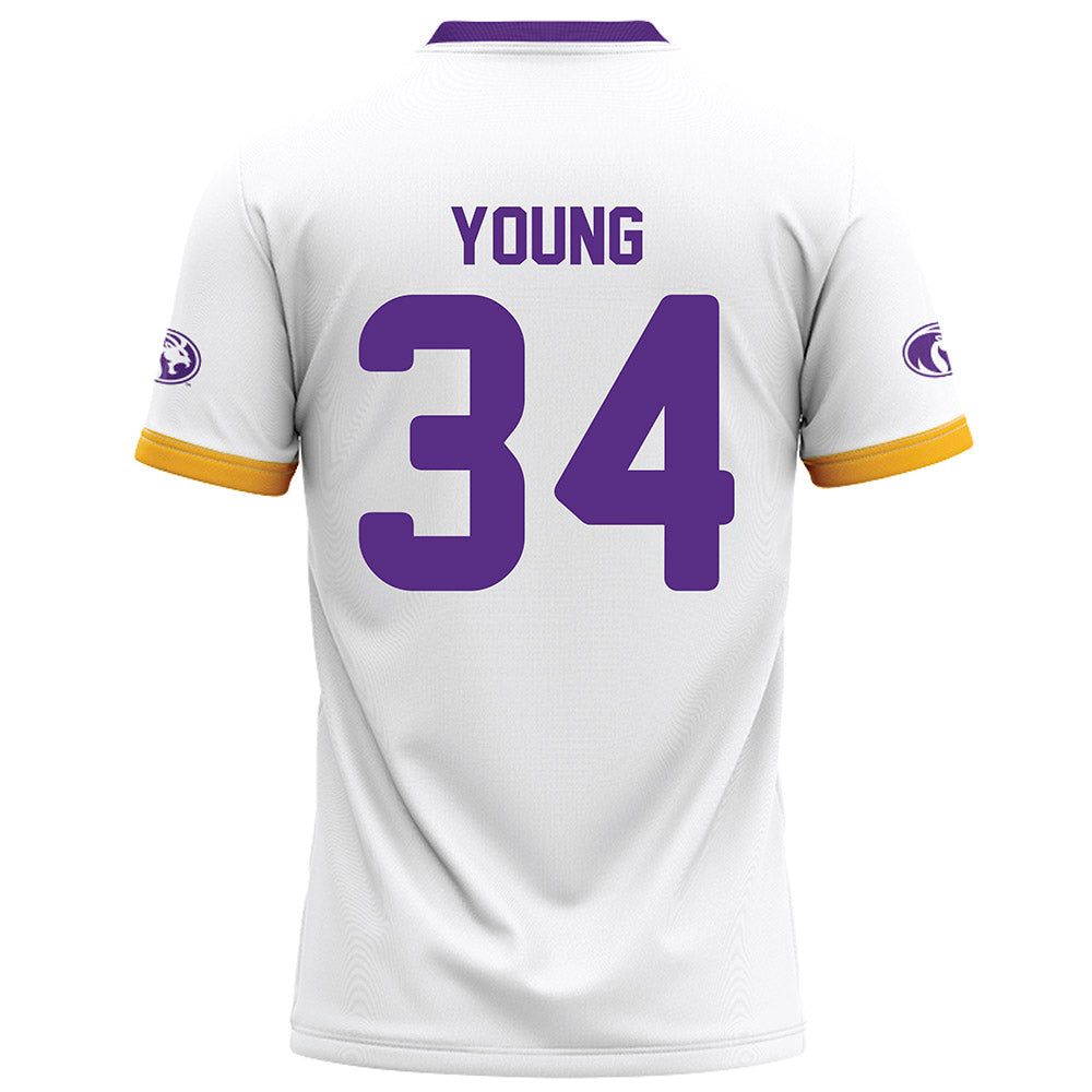 North Alabama - NCAA Football : Anthony Young - White Football Jersey-1