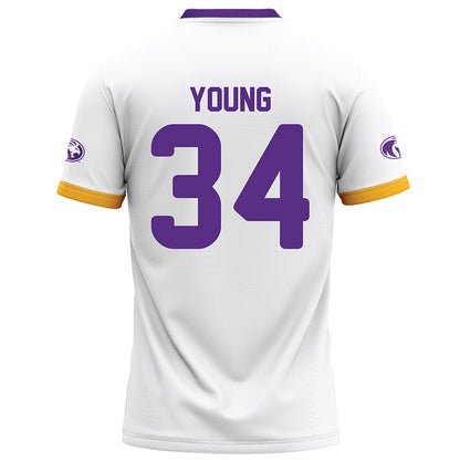 North Alabama - NCAA Football : Anthony Young - White Football Jersey-1