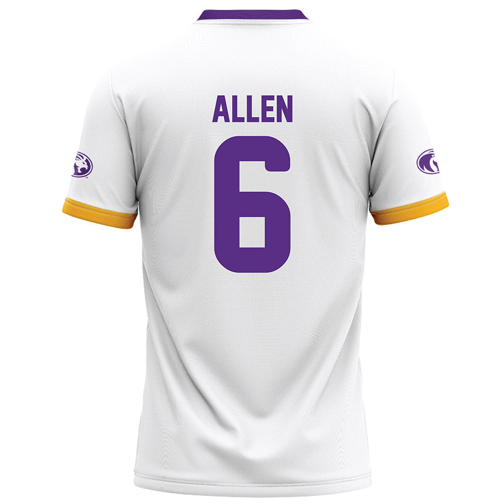 North Alabama - NCAA Football : Jayvian Allen - White Football Jersey