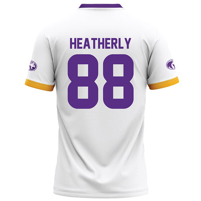 North Alabama - NCAA Football : Kaleb Heatherly - White Football Jersey-1