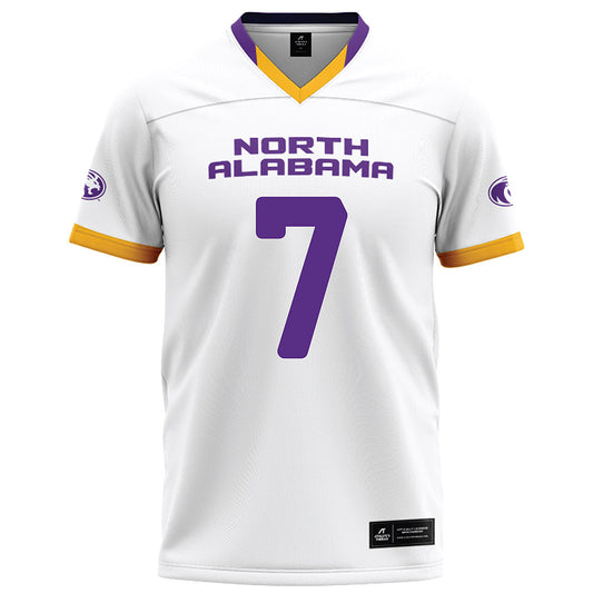 North Alabama - NCAA Football : DC Tabscott - White Football Jersey-0
