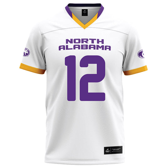 North Alabama - NCAA Football : Michael Jordan - White Football Jersey-0