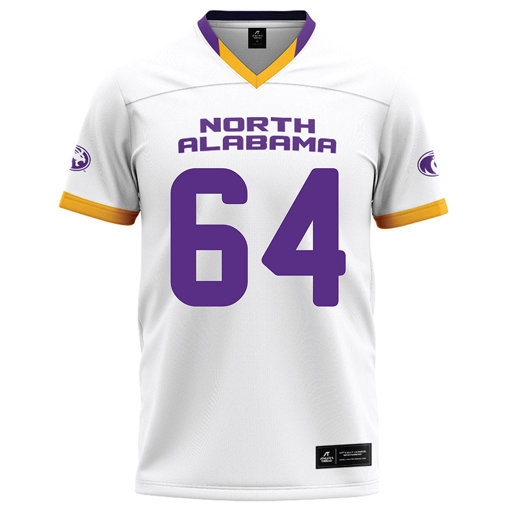 North Alabama - NCAA Football : Dominic Braesch - White Football Jersey-0