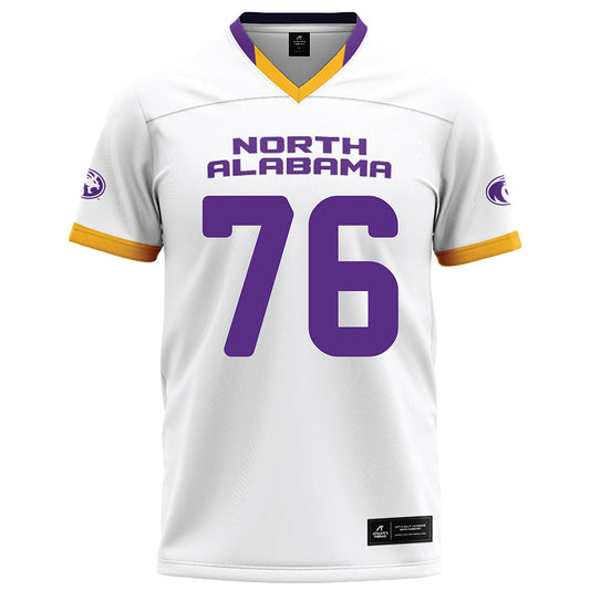 North Alabama - NCAA Football : Anthony Faiivae - White Football Jersey-0