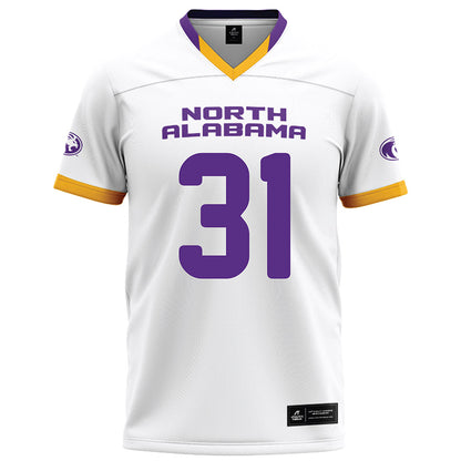 North Alabama - NCAA Football : Micah Christensen - White Football Jersey-0