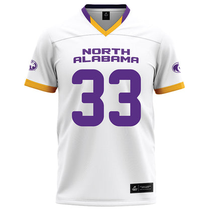 North Alabama - NCAA Football : Ethan Cunningham - White Football Jersey-0