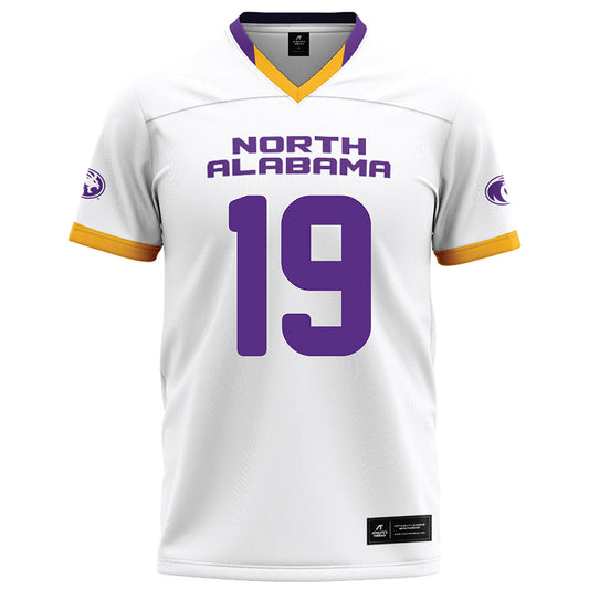 North Alabama - NCAA Football : Josh Anglin - White Football Jersey