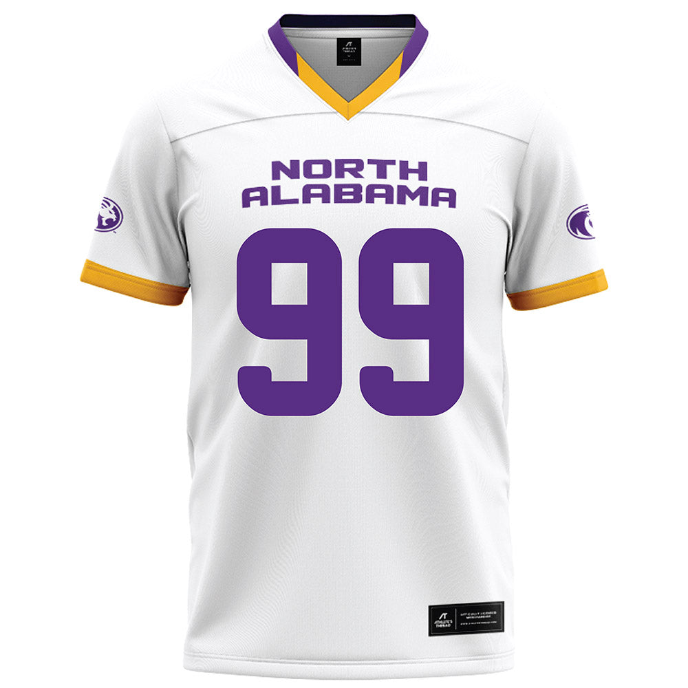 North Alabama - NCAA Football : Kaleb Brown - White Football Jersey-0
