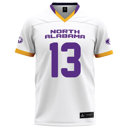 North Alabama - NCAA Football : Magnum Henderson - White Football Jersey-0