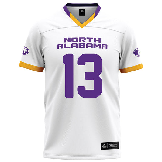 North Alabama - NCAA Football : Magnum Henderson - White Football Jersey-0