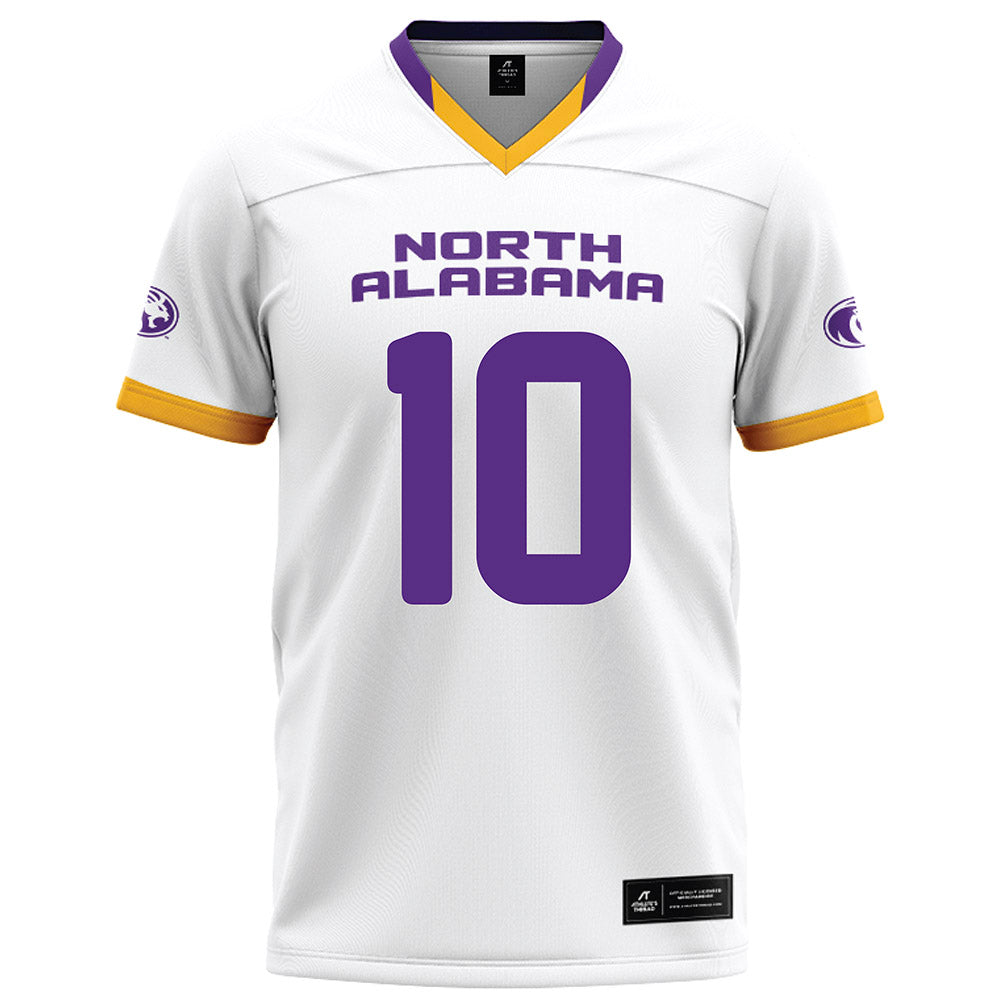 North Alabama - NCAA Football : KJ fields - White Football Jersey-0