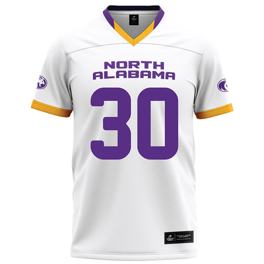 North Alabama - NCAA Football : Kemon Folse - White Football Jersey-0