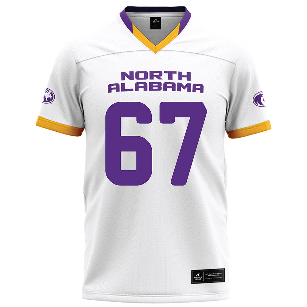 North Alabama - NCAA Football : Shane McNatt - White Football Jersey-0