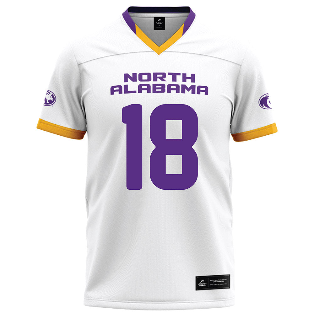 North Alabama - NCAA Football : Seth Hampton - White Football Jersey-0