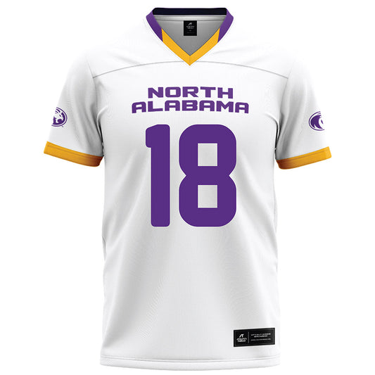 North Alabama - NCAA Football : Seth Hampton - White Football Jersey-0