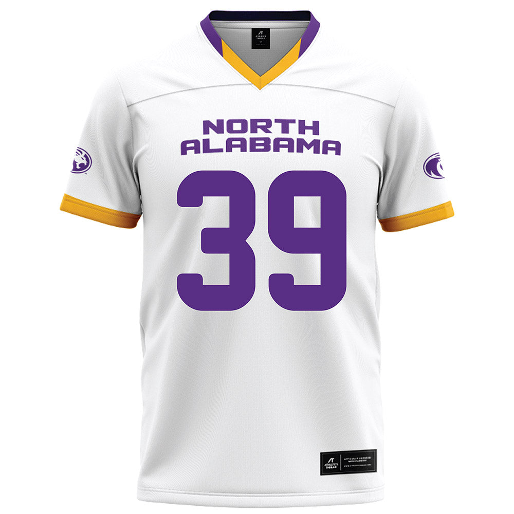 North Alabama - NCAA Football : Josiah Hixon - White Football Jersey-0