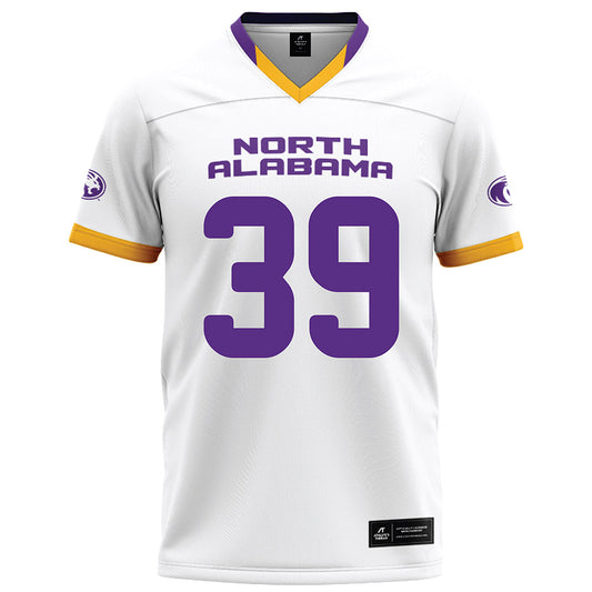 North Alabama - NCAA Football : Josiah Hixon - White Football Jersey-0