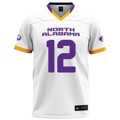 North Alabama - NCAA Football : Christopher Burnett - White Football Jersey