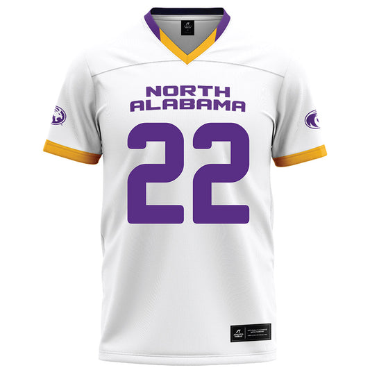 North Alabama - NCAA Football :Jaylen Simpson - White Football Jersey-0