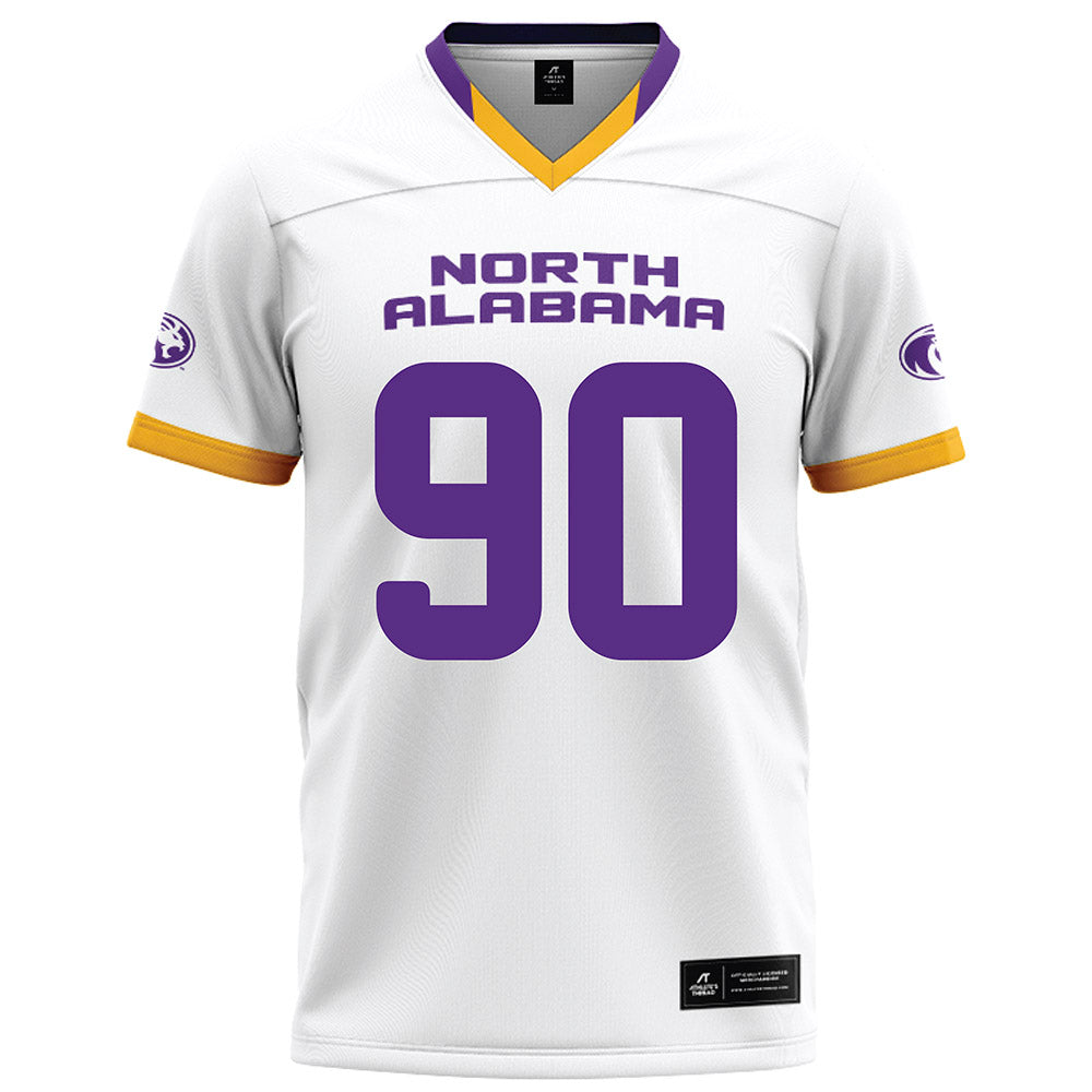 North Alabama - NCAA Football : Zacchaeus Dixon - White Football Jersey