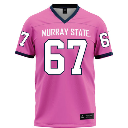 Murray State - NCAA Football : Thatcher Nagle - Pink Football Jersey-0
