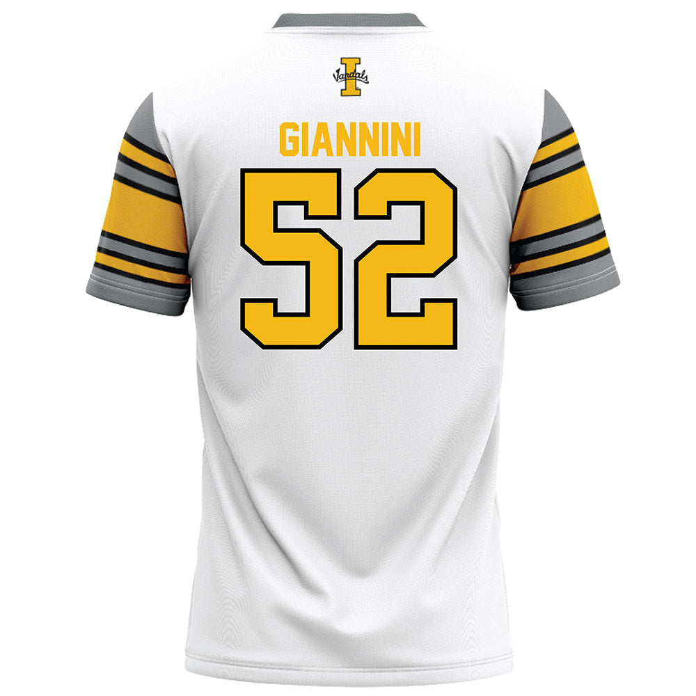 Idaho - NCAA Football : Jack Giannini - White Football Jersey-1