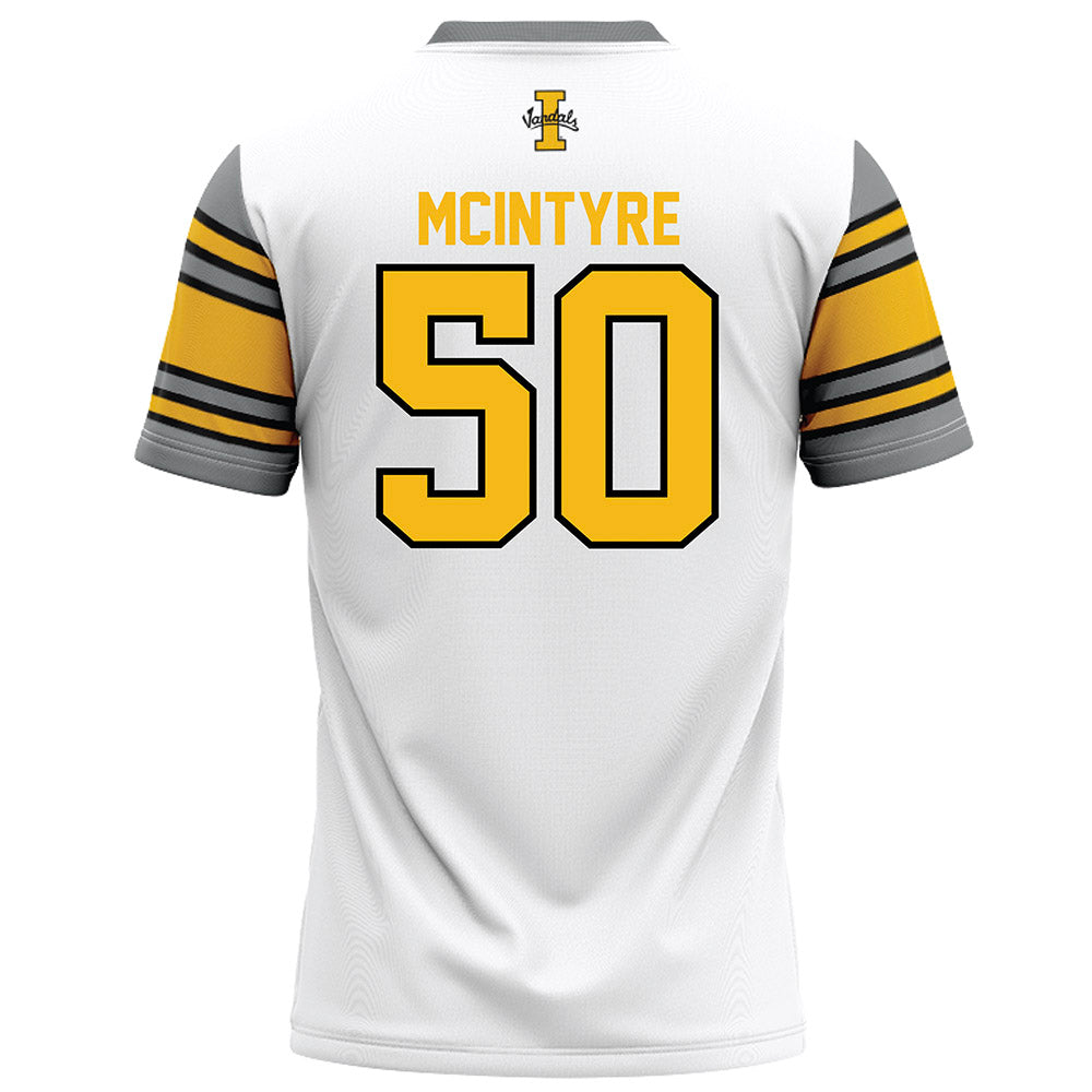 Idaho - NCAA Football : Dylin Mcintyre - White Football Jersey