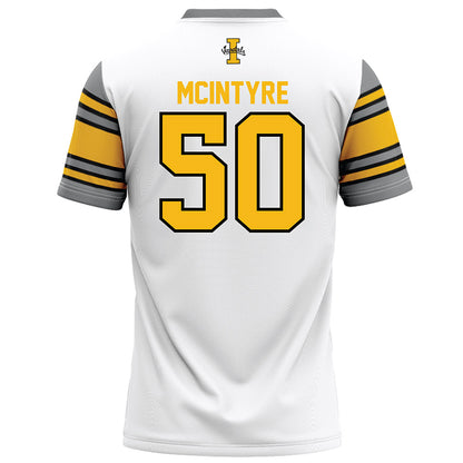 Idaho - NCAA Football : Dylin Mcintyre - White Football Jersey