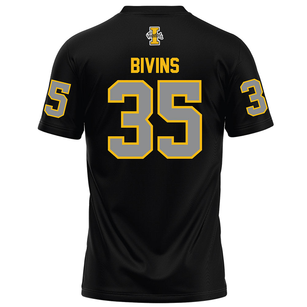 Idaho - NCAA Football : Isiah Bivins - Black Football Jersey-1