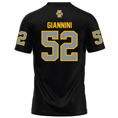 Idaho - NCAA Football : Jack Giannini - Black Football Jersey-1