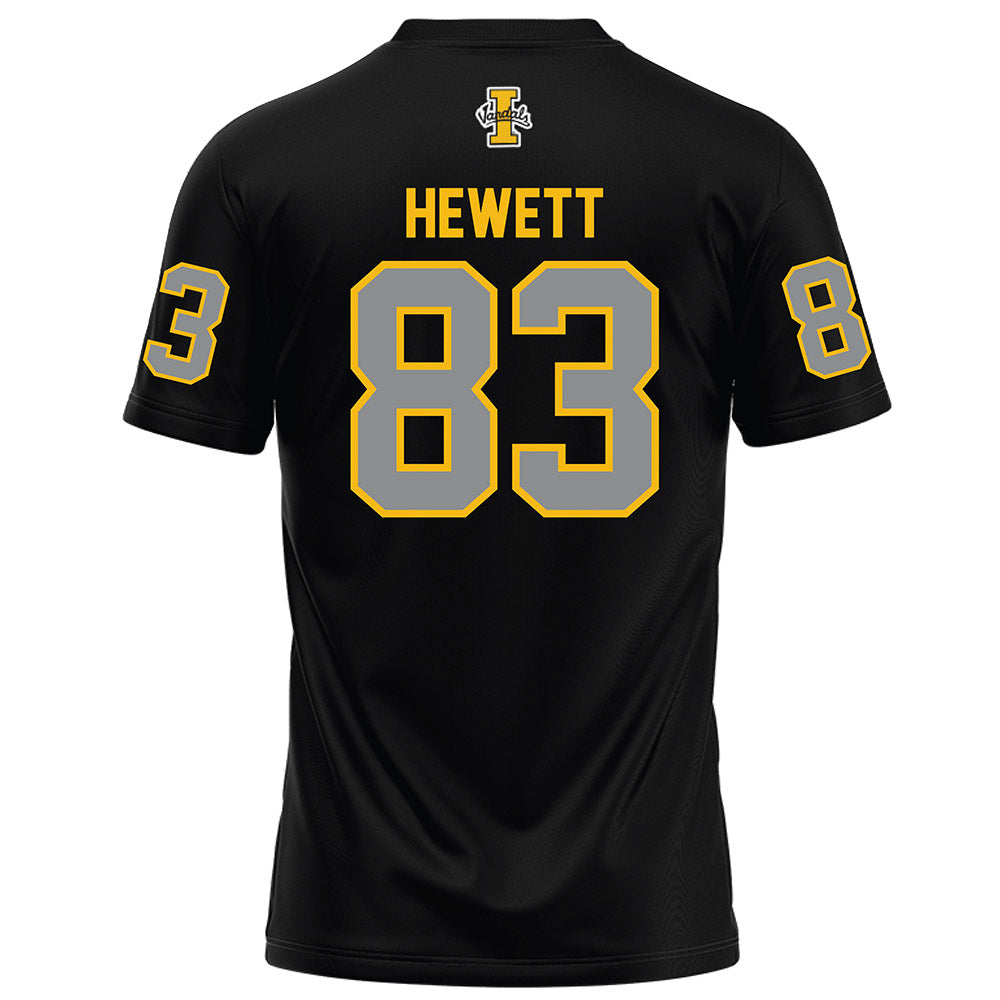 Idaho - NCAA Football : Sawyer Hewett - Black Football Jersey-1