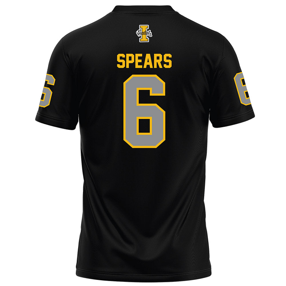 Idaho - NCAA Football : Zakhari Spears - Black Football Jersey-1