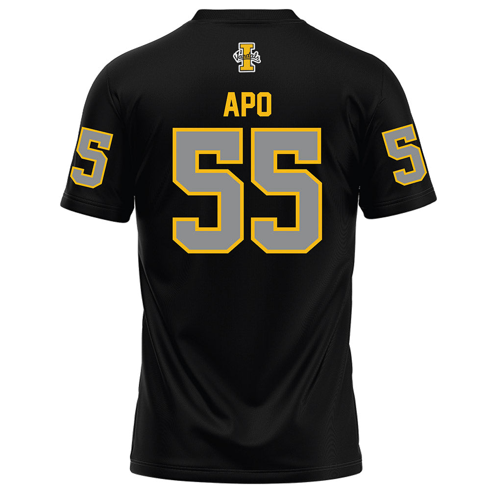 Idaho - NCAA Football : Maake Apo - Black Football Jersey-1