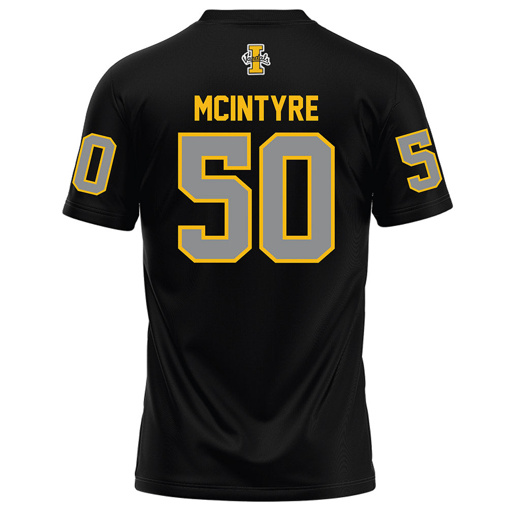 Idaho - NCAA Football : Dylin Mcintyre - Black Football Jersey