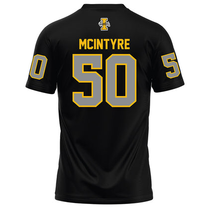 Idaho - NCAA Football : Dylin Mcintyre - Black Football Jersey