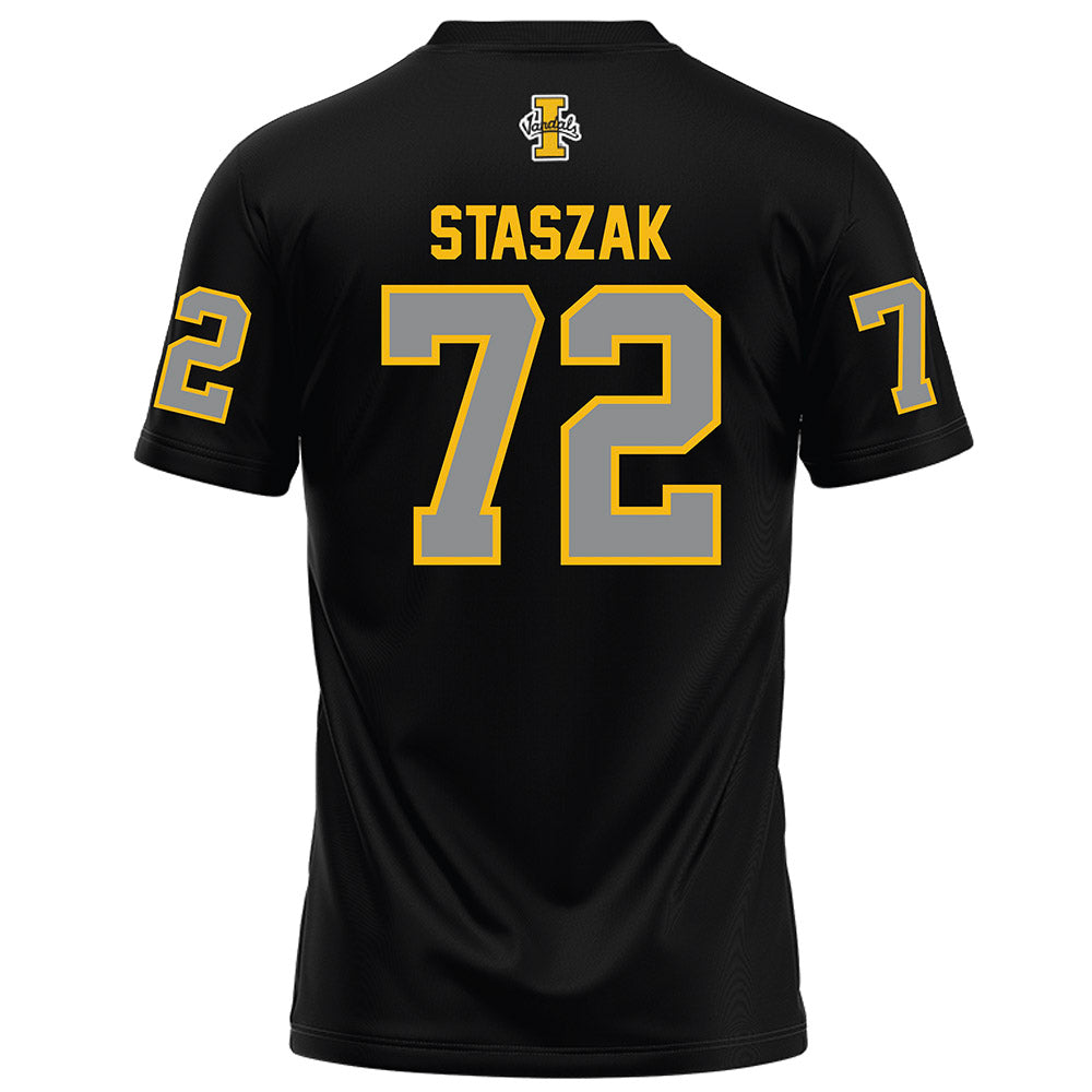 Idaho - NCAA Football : Gabriel Staszak - Black Football Jersey-1