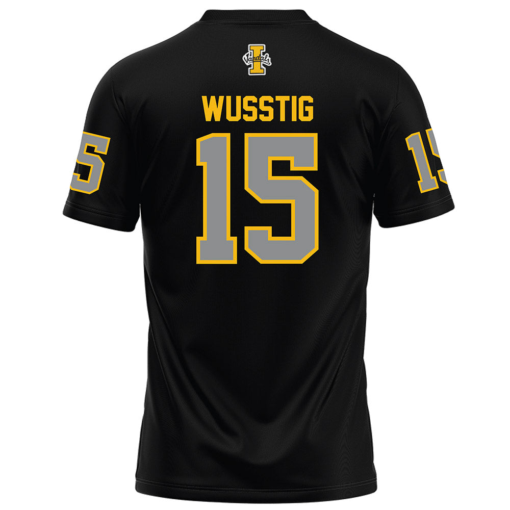 Idaho - NCAA Football : Zach Wusstig - Black Football Jersey-1
