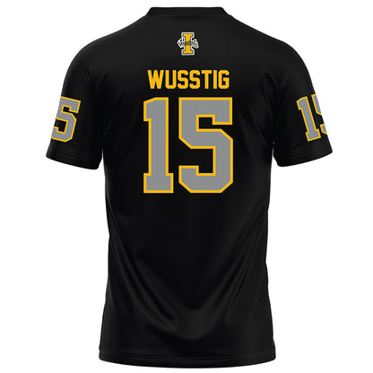 Idaho - NCAA Football : Zach Wusstig - Black Football Jersey-1