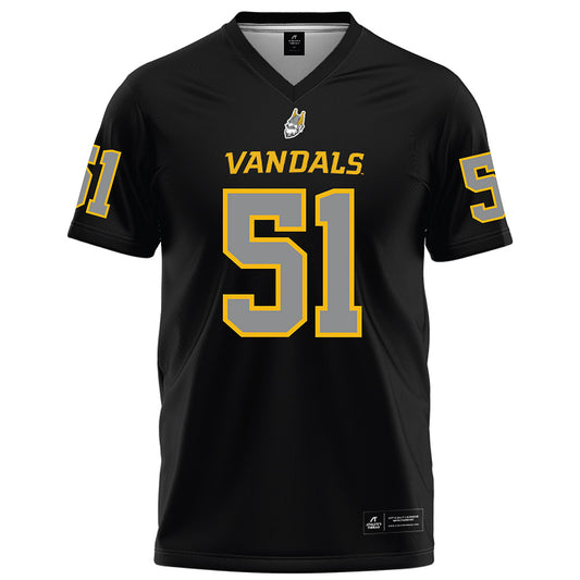 Idaho - NCAA Football : Shepard Fish - Black Football Jersey-0
