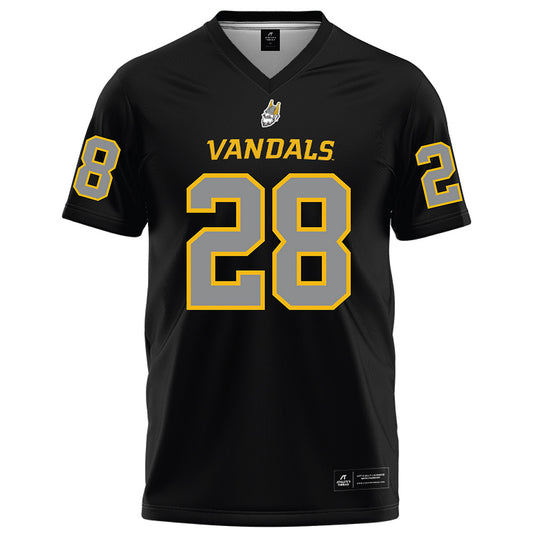 Idaho - NCAA Football : Nathaniel Thomas - Black Football Jersey-0