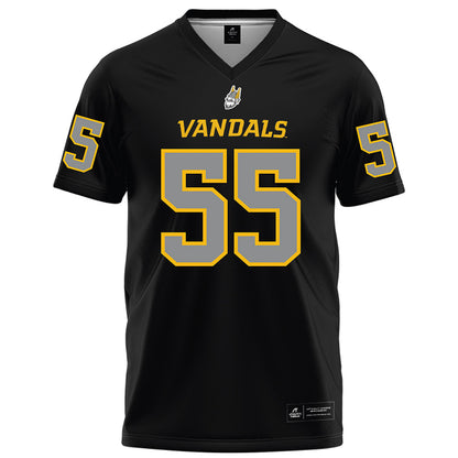Idaho - NCAA Football : Maake Apo - Black Football Jersey-0